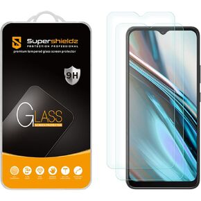 Supershieldz (عبوة من قطعتين) مصممة لواقي الشاشة الزجاجي المقوى BLU View 5، مضاد للخدش، خالٍ من الفقاعات