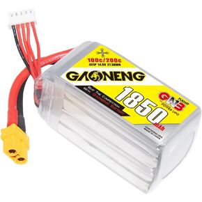 GAONENG GNB 14.8 فولت 2800 مللي أمبير 4S 100C بطارية ليبو مع موصل XT60 لبطارية الجرافين RC لنماذج RC قارب FPV بدون طيار كوادكوبتر هليكوبتر