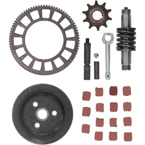 Acouto Clutch Shaft Gear Kit for 66cc 80cc Motorized Bicycle Metal Alloy Drive Chain Shaft Lever Rod Ball Push Gear Set Replacement
