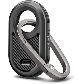Spigen Rugged Armor Designed for Samsung Galaxy SmartTag 2 Case Keychain Smart Tag 2 Case [1 Pack] (2023) - Matte Black