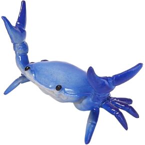 Dark Blue Creative Crab Pen Holder Weightlifting Crabs Pen Stand Storage Rack, Office Desktop Decoration, Pencil Holders Desk Supplies Holders and Dispensers, Desk Accessories and Workspace Organizers