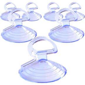 Car Glass Windshield Sunshade Clear Small Suction Cup Transparent PVC Sucker Automotive glass suction cup,Pack of 20