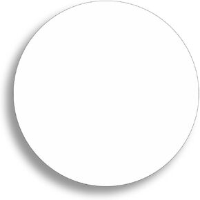 White Circle Cardstock - 3 1/3 Inch Round - 60 Pieces - Thick 130lb Cover Paper Circle Cutouts - Circle Paper Cut outs For Spin Art Refill, DIY Coasters, Scrapbooking, & Crafts