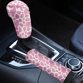 Dreaweet Aztec Dreamcatcher Horse Car Accessories for Women Men,Universal Fit Stretch Car Gear Shift Cover & Handbrake Cover Set of 2