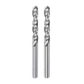 2pcs Solid Carbide Drill Bits 2.65mm C3/K10 Tungsten Carbide Precision Mini Micro Straight Shank Twist Drill Bit for Stainless Steel Metal Plastic Wood