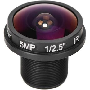 180° Fisheye Lens, Fish Eye Camera Lens, 1.8mm 180° Wide Angle HD 5MP Fisheye Camera Lens, Professional Fish Eye Lens for CCTV Camera, Panoramic CCTV Camera Lens