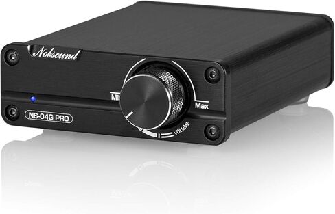 Nobsound Mini 200W Dual TPA3116 2.0 قناة HiFi ستيريو مضخم الطاقة الرقمي استقبال فئة D أمبير متكامل لمكبرات الصوت المنزلية مع مصدر الطاقة in Saudi Arabia