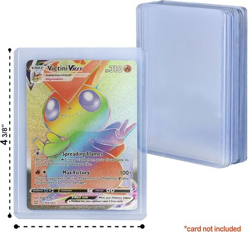 25 Toploader and 10 Stand Bundle, Designed for Perfect Trading Card Display and Protection Including Sports Cards, MTG, Yugioh, Pokemon and Other Standard Sized Cards. in Saudi Arabia
