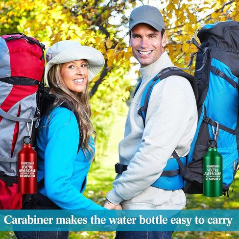 Tanlade 20 Pcs Thank You Gifts 20oz Aluminum Water Bottles Reusable Leak Proof Twist Lid Buckle Sports Water Bottle Appreciation Gift for Employee Coworkers Teacher Christmas(Black) in Saudi Arabia