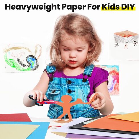 160 Sheets Cardstock Thick Paper 8.3 x 11.6 Inches 250gsm Heavyweight Card Stock Printer Paper 10 Assorted Colored Card Paper for DIY Art Scrapbook Paper Crafting School Office Supplies in Saudi Arabia
