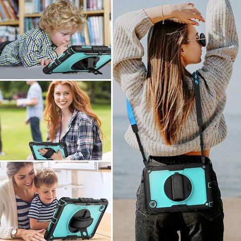HXCASEAC Case for Lenovo Tab M11 Case with Screen Protector/Rotating Hand Strap/Stand, Protective Tab M11 Tablet Case (TB-330FU/TB-330XU) Cover 2024, Black in Saudi Arabia