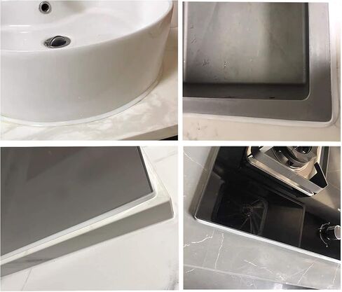 Ceiling Molding Peel and Stick, Flexible Trim Self Adhesive, Caulk Strip for Stove, Sink, Toilet, Tile Edge, Wall Corner, Baseboard, Floor (White) in Saudi Arabia