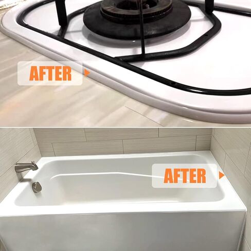 Ceiling Molding Peel and Stick, Flexible Trim Self Adhesive, Caulk Strip for Stove, Sink, Toilet, Tile Edge, Wall Corner, Baseboard, Floor (White) in Saudi Arabia