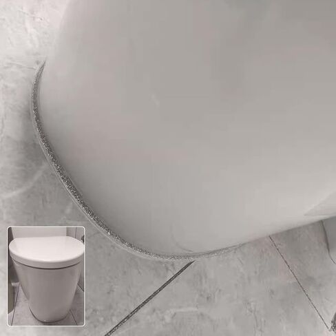 Ceiling Molding Peel and Stick, Flexible Trim Self Adhesive, Caulk Strip for Stove, Sink, Toilet, Tile Edge, Wall Corner, Baseboard, Floor (White) in Saudi Arabia