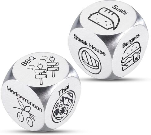 11th Anniversary Steel Gifts, Anniversary Giifts for Husband, Boyfriend Birthday Gift Ideas, Wedding Registry Gifts for Couples, Long Distance Relationship Gifts, Date Night Ideas, Food Decision Dice in Saudi Arabia