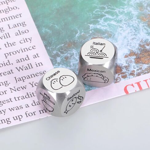 11th Anniversary Steel Gifts, Anniversary Giifts for Husband, Boyfriend Birthday Gift Ideas, Wedding Registry Gifts for Couples, Long Distance Relationship Gifts, Date Night Ideas, Food Decision Dice in Saudi Arabia