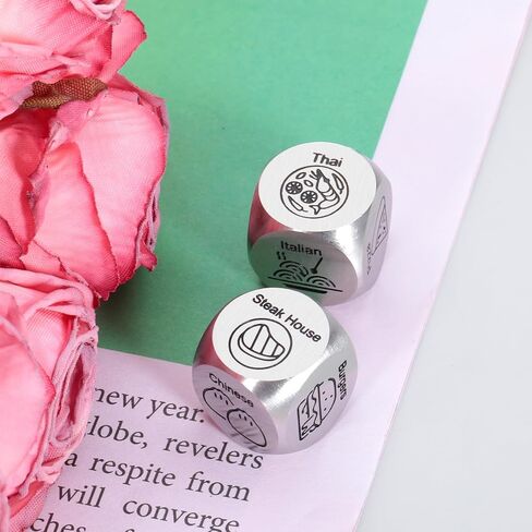 11th Anniversary Steel Gifts, Anniversary Giifts for Husband, Boyfriend Birthday Gift Ideas, Wedding Registry Gifts for Couples, Long Distance Relationship Gifts, Date Night Ideas, Food Decision Dice in Saudi Arabia