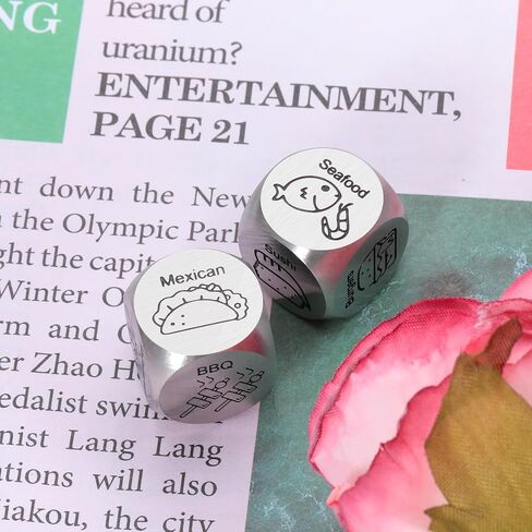 11th Anniversary Steel Gifts, Anniversary Giifts for Husband, Boyfriend Birthday Gift Ideas, Wedding Registry Gifts for Couples, Long Distance Relationship Gifts, Date Night Ideas, Food Decision Dice in Saudi Arabia