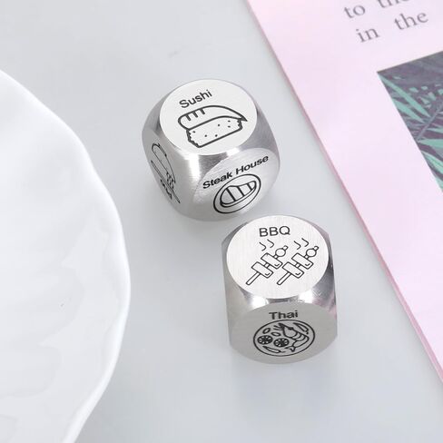 11th Anniversary Steel Gifts, Anniversary Giifts for Husband, Boyfriend Birthday Gift Ideas, Wedding Registry Gifts for Couples, Long Distance Relationship Gifts, Date Night Ideas, Food Decision Dice in Saudi Arabia