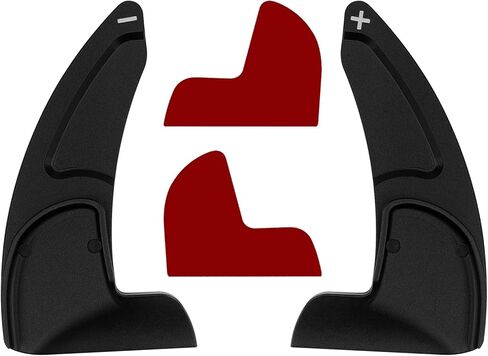 لدودج تشالنجر تشارجر كرايسلر 2015-2021 الملحقات الداخلية الديكور التحول مجداف غطاء الكسوة الموسعة + مكيف الهواء التبديل CD زر مقبض صائق حلقات تقليم (أسود 5PCS) in Kuwait