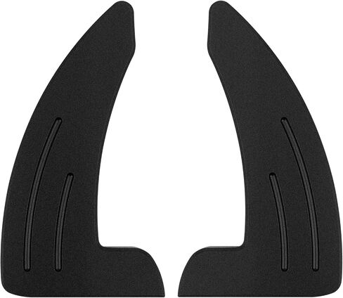 لدودج تشالنجر تشارجر كرايسلر 2015-2021 الملحقات الداخلية الديكور التحول مجداف غطاء الكسوة الموسعة + مكيف الهواء التبديل CD زر مقبض صائق حلقات تقليم (أسود 5PCS) in Kuwait