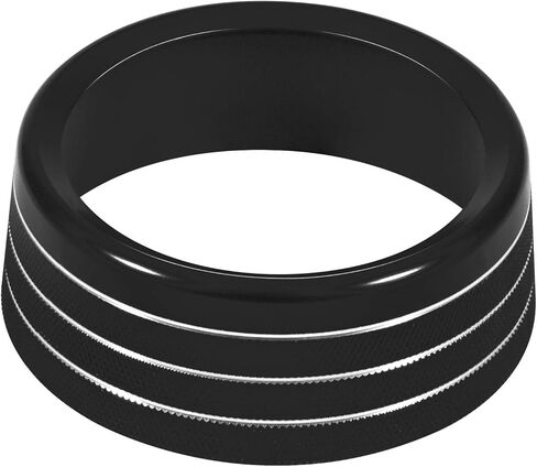 لدودج تشالنجر تشارجر كرايسلر 2015-2021 الملحقات الداخلية الديكور التحول مجداف غطاء الكسوة الموسعة + مكيف الهواء التبديل CD زر مقبض صائق حلقات تقليم (أسود 5PCS) in Kuwait