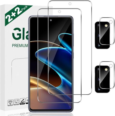 [2+2 pack] For Samsung Galaxy S20 FE Screen Protector, 9H Hardness Tempered Glass Screen Bubble-free, Easy to install, For Samsung Galaxy S20 FE Screen Camera Protector in Kuwait