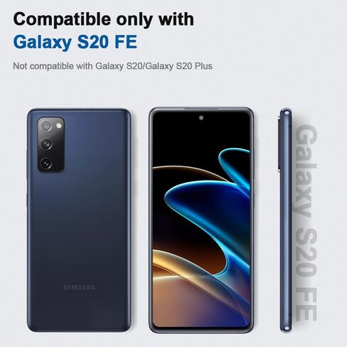 [2+2 pack] For Samsung Galaxy S20 FE Screen Protector, 9H Hardness Tempered Glass Screen Bubble-free, Easy to install, For Samsung Galaxy S20 FE Screen Camera Protector in Kuwait