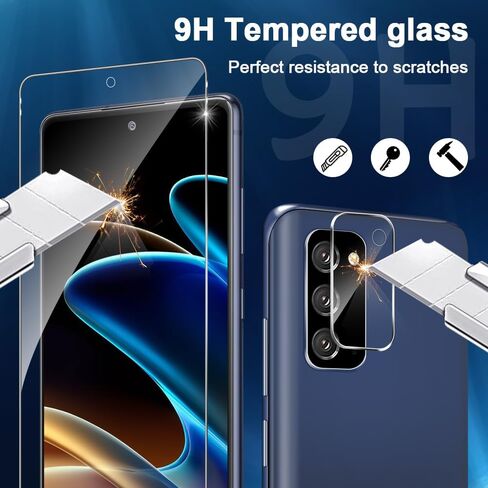 [2+2 pack] For Samsung Galaxy S20 FE Screen Protector, 9H Hardness Tempered Glass Screen Bubble-free, Easy to install, For Samsung Galaxy S20 FE Screen Camera Protector in Kuwait