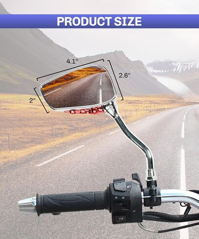 Pairs of Motorcycle Mirrors,Universal 8mm 10mm Motorcycle Rear View Mirrors,Car Accessories Skull Skeleton Hand Bike Mirror,Rearview Side Mirror for Motorcycle Bike (Black) in Saudi Arabia