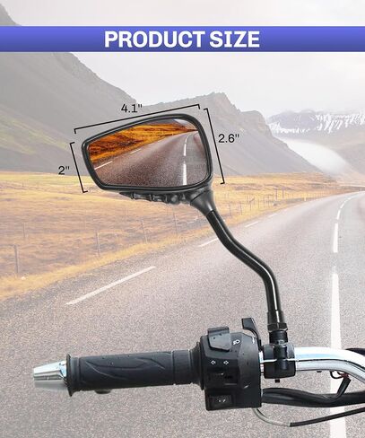 Pairs of Motorcycle Mirrors,Universal 8mm 10mm Motorcycle Rear View Mirrors,Car Accessories Skull Skeleton Hand Bike Mirror,Rearview Side Mirror for Motorcycle Bike (Black) in Saudi Arabia