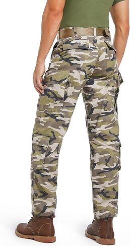 Men’s Tactical Pants, 8 Pockets, Double-Layered Knees, CVC Twill Combat Cargo Pants for Work Hiking Performance in Saudi Arabia