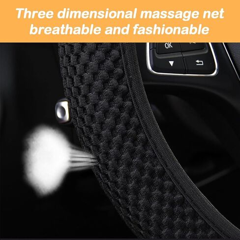 Elastic Stretch Steering Wheel Cover, Microfiber Breathable Ice Silk Auto Steering Wheel Cover, 15 Inch Anti-Slip, Warm in Winter and Cool in Summer, Fit Suvs, Vans, Cars, Trucks (Pink) in Saudi Arabia