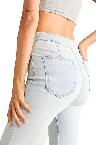 Free People Youthquake Crop Flare Jeans, Bleach Out in Saudi Arabia