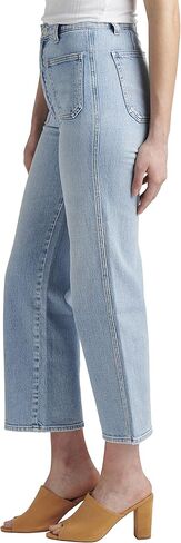 Silver Jeans Co. Women's Patch Pocket High Rise Wide Leg Jeans in Saudi Arabia