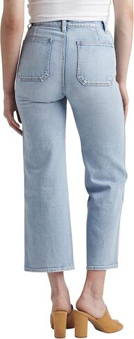 Silver Jeans Co. Women's Patch Pocket High Rise Wide Leg Jeans in Saudi Arabia