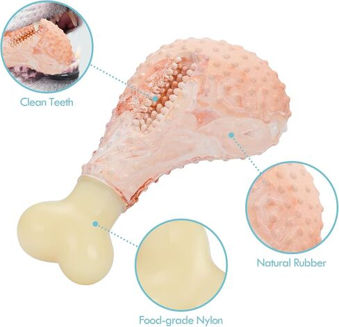 ألعاب مضغ للكلاب من أفونت للمضغ القوي العدواني، مضغ قوي ومتين للكلاب الكبيرة والمتوسطة الحجم، بنكهة الدجاج المطاطية الطبيعية تساعد على التسنين in Kuwait