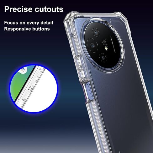Ailiber for TCL 50 XL Case, TCL 50XL 5G Phone Case with Screen Protector, Dual Layer Protection, Shockproof Corner TPU Bumper, Heavy Duty Protective Phone Cover for TCL 50 XL 5G-Black in Saudi Arabia