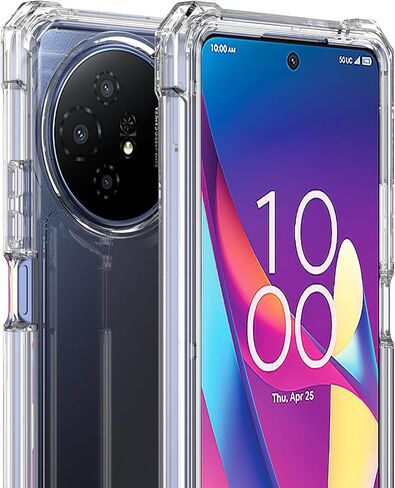 Ailiber for TCL 50 XL Case, TCL 50XL 5G Phone Case with Screen Protector, Dual Layer Protection, Shockproof Corner TPU Bumper, Heavy Duty Protective Phone Cover for TCL 50 XL 5G-Black in Saudi Arabia