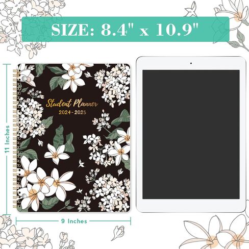 2026-2027 Monthly Planner/Calendar - Jan. 2026 - Dec. 2027, 9" x 11", 2 Year Monthly Planner 2026-2027, Holidays, Month Tabs, Inner Pocket, Note Pages in Saudi Arabia