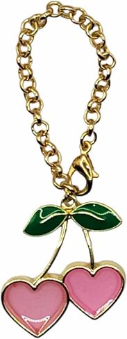 Cherry Heart Tumbler Charm | Gold Stanley Charms | Cherry Tumbler Charms | Very Cherry Hydrojug Charms | Gold Stanley Charms | Cup Handle Charm | Stanley Accessories in Saudi Arabia