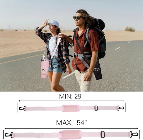 هدايا موستوب السيد والسيدة 2 عبوة من أكياس حمل زجاجات المياه لستانلي 40 أونصة، حقيبة حامل زجاجة المياه للأزواج وهدايا خطوبة الزفاف in Kuwait