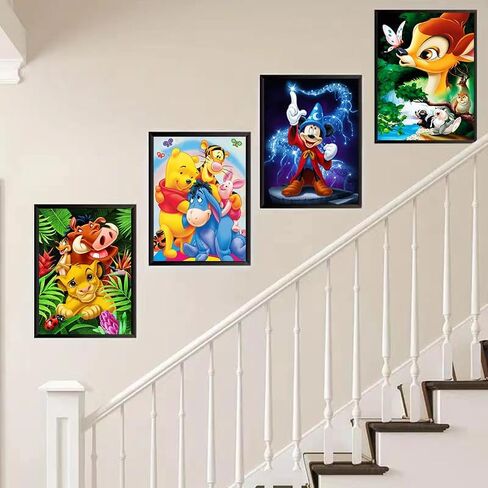 GXGLLPZBY 6 Pack Diamond Painting Kits for Adults Beginners,DIY 5D Diamond Art Kit with Round Full Drill Diamond Dot Gem Art Kits for Adults,Home Wall Decor 9.8x13.8 Inch in Kuwait