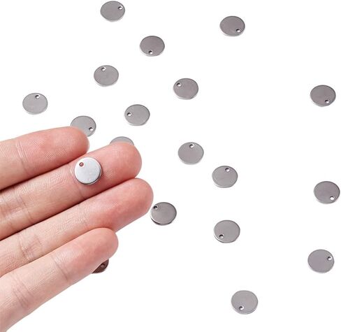 Cheriswelry 10Pcs 201 Stainless Steel Heart Stamping Blank Tag Pendants Stainless Steel Color Heart Metal Charms with Snap on Bails 33mm for DIY Necklace Earring Jewelry Making in Saudi Arabia