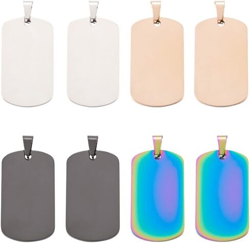 Cheriswelry 10Pcs 201 Stainless Steel Heart Stamping Blank Tag Pendants Stainless Steel Color Heart Metal Charms with Snap on Bails 33mm for DIY Necklace Earring Jewelry Making in Saudi Arabia