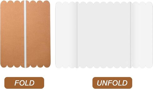 Zonon 3 Pcs Trifold Poster Board with 2 Rolls Double Sided Tapes 28 x 21.7 Inch Fold Display Board White Foldable Paperboard for Science Fair, School Projects, and Business Presentations Supply in Saudi Arabia