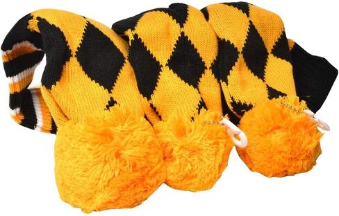 3 قطع من أغطية رأس الجولف المحبوكة 1-3-5 للسائق وغابات الممرات مع تصميم رقبة طويلة عتيقة من Argyle باللون الأصفر والأسود مجموعة أغطية رأس نادي الجولف بوم بوم in Kuwait