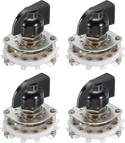 MECCANIXITY 1P6T Rotary Switch 1 Pole 6 Position Band Selector 1 Deck for TV Radio Home Machine 4 Pcs in Saudi Arabia