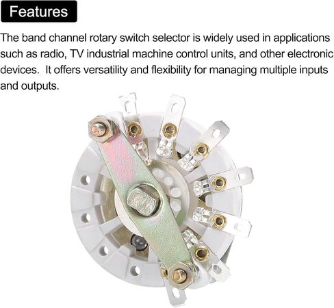 MECCANIXITY 1P6T Rotary Switch 1 Pole 6 Position Band Selector 1 Deck for TV Radio Home Machine 4 Pcs in Saudi Arabia