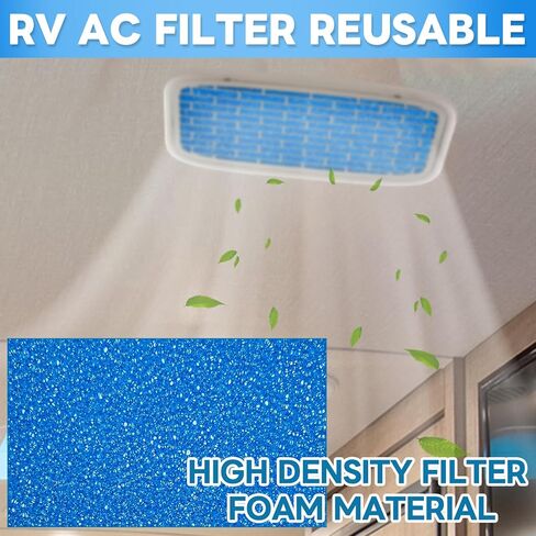RV AC Filter Reusable, 12.875" x 5.5" RV Air Filters for Air Conditioner Vent, Washable AC Filter [4Pcs] in Kuwait